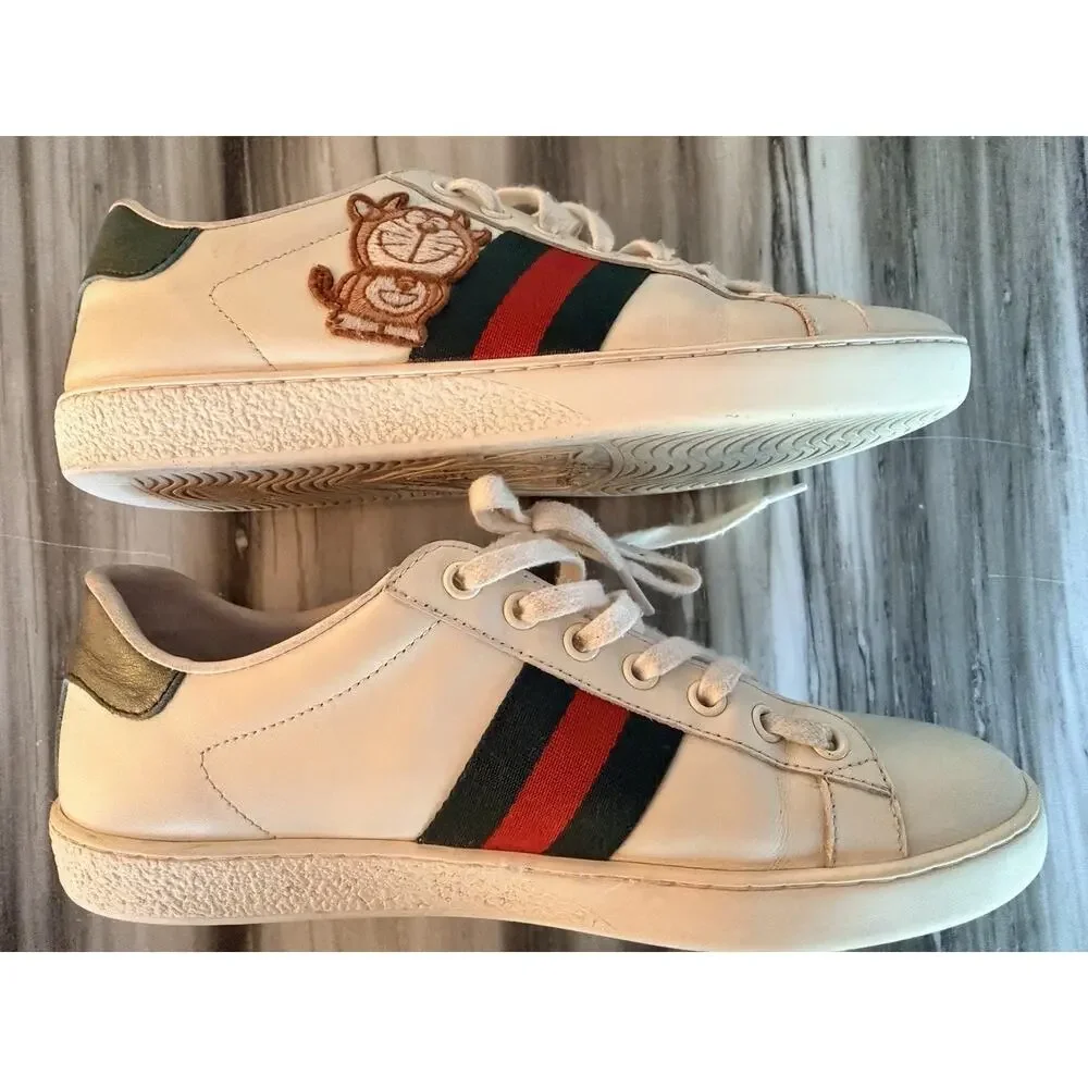 Gucci X Doraemon Women’s or Men's low top Ace Sneaker euro size 38 usa Unisex
